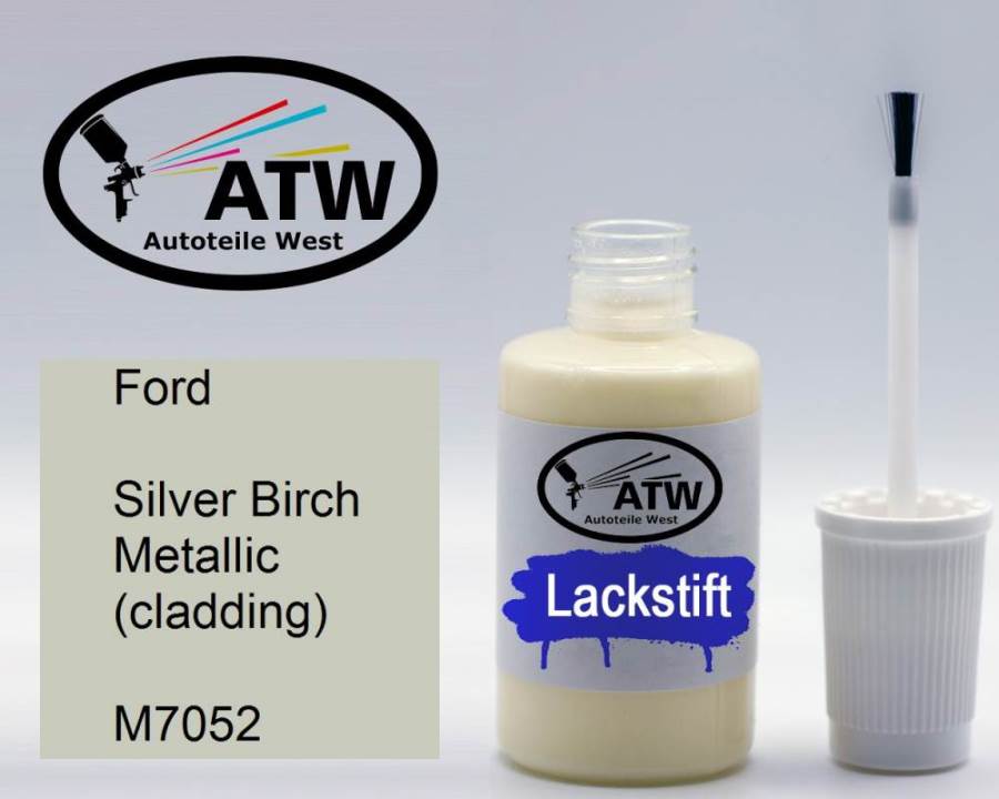 Ford, Silver Birch Metallic (cladding), M7052: 20ml Lackstift, von ATW Autoteile West.